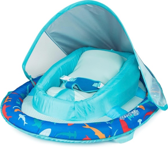 SwimWays Infant Baby Spring Float with Adjustable Sun Canopy - (M30) - Picture 1 of 4